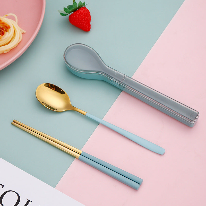 Wholesale Stainless Steel Spoon Chopsticks Set